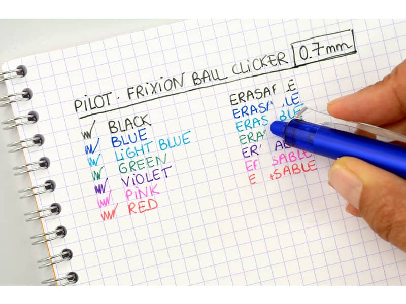 Penna a sfera cancellabile Pilot Frixion Ball Clicker 0,7 mm verde 006793