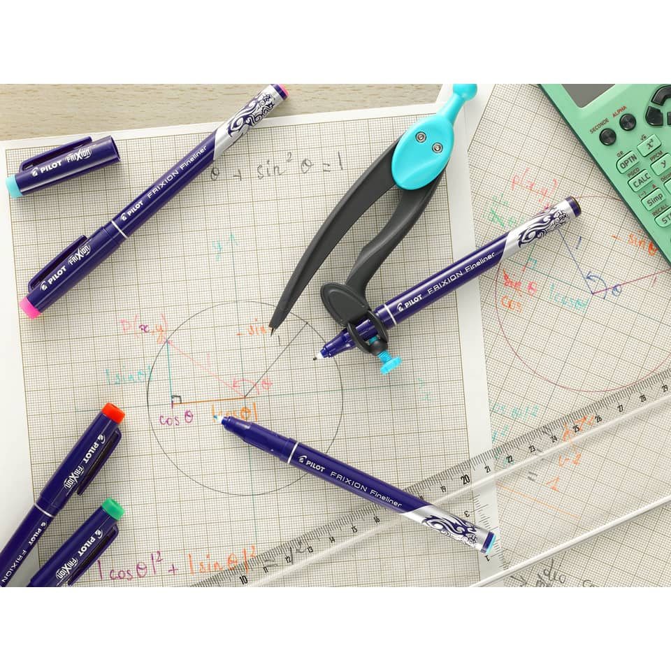 Fineliner Pilot Frixion 0,45 mm assortiti 8 colori Conf. 8 pezzi - 355