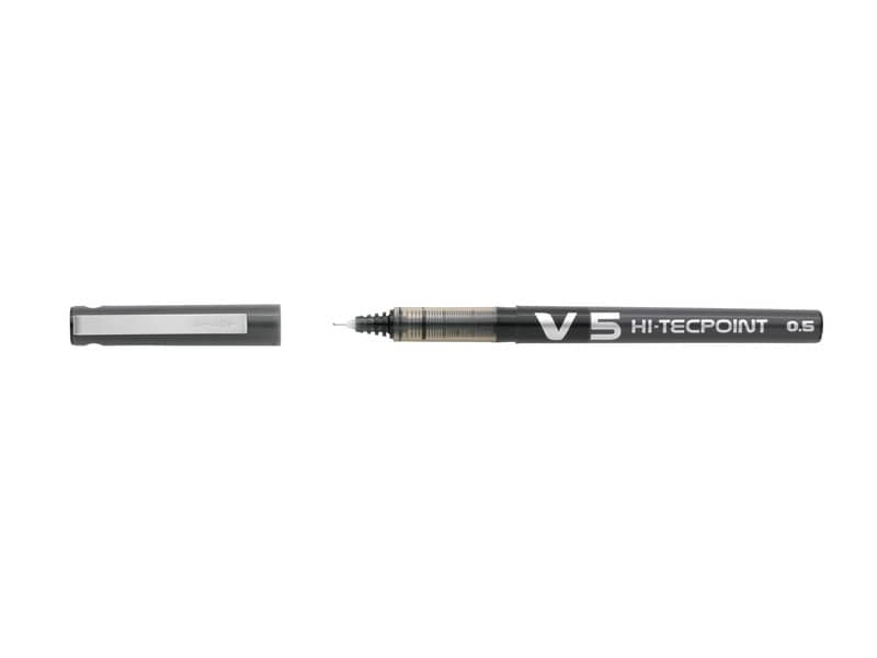 Penna roller a inchiostro liquido Pilot Hi-Tecpoint V5 0,5 mm nero Value Pack 16+4 GRATIS - 000019