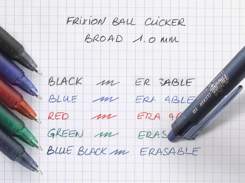 Penna a sfera a scatto cancellabile Pilot Frixion Clicker punta Broad 1 mm 6553