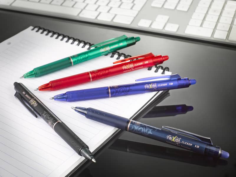 Penna a sfera a scatto cancellabile Pilot Frixion Clicker punta Broad 1 mm 6553
