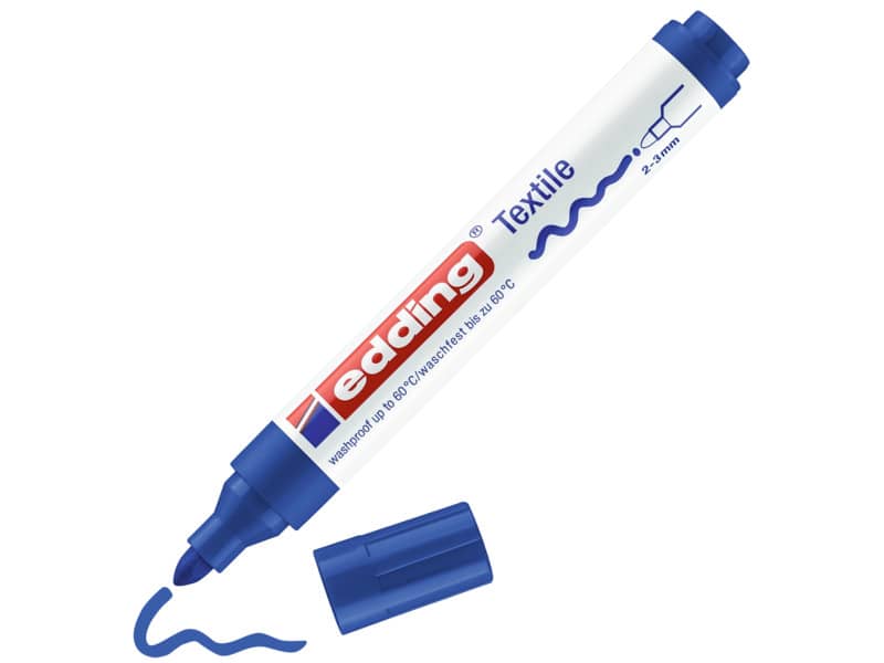 Marcatore per tessuti edding 4500 punta conica 2-3 mm blu 4-4500003