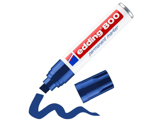 Marcatore permanente edding 800 punta scalpello 4-12 mm blu 4-800003