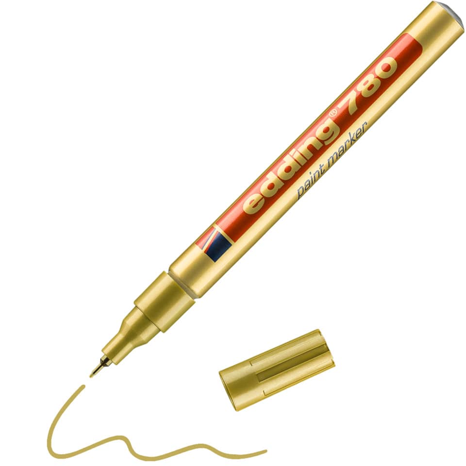 Marcatore a vernice edding 780 punta conica 0,8 mm oro 4-780053