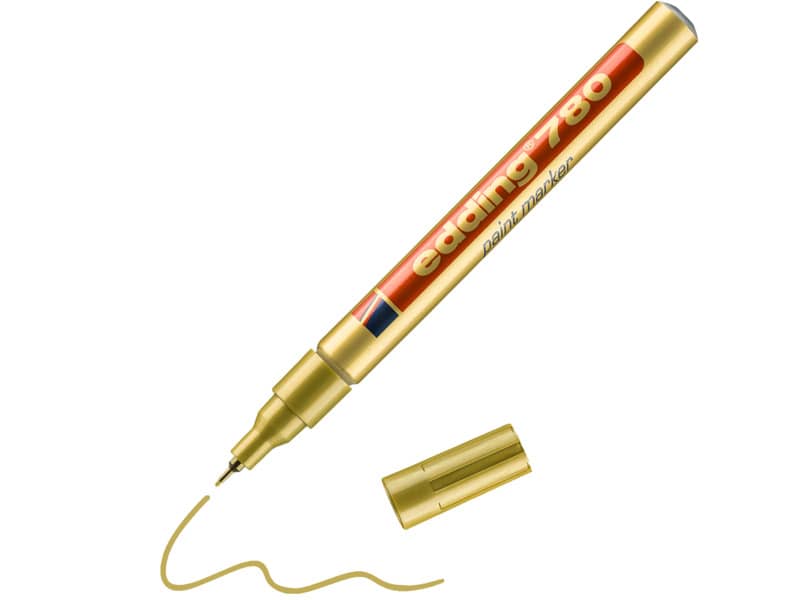 Marcatore a vernice edding 780 punta conica 0,8 mm oro 4-780053