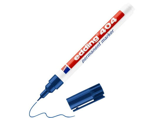 Marcatore permanente edding 404 punta conica 0,75 mm blu 4-404003