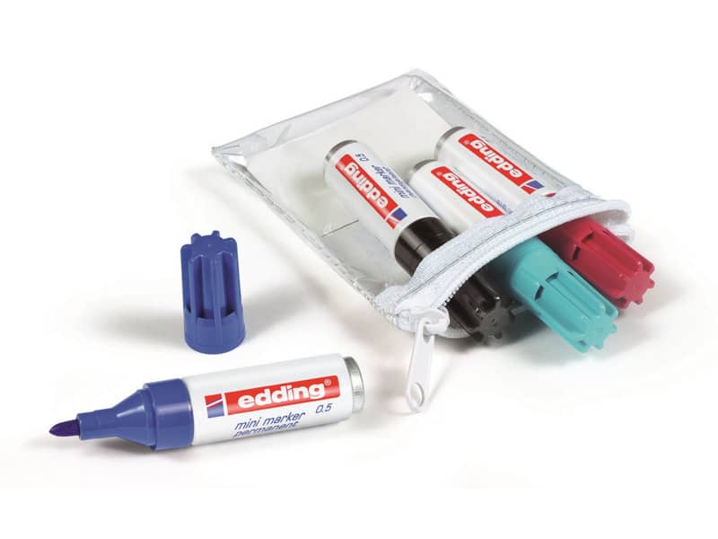 Marcatore permanente edding Retract 11 punta conica 1,5-3 mm blu 4-11003