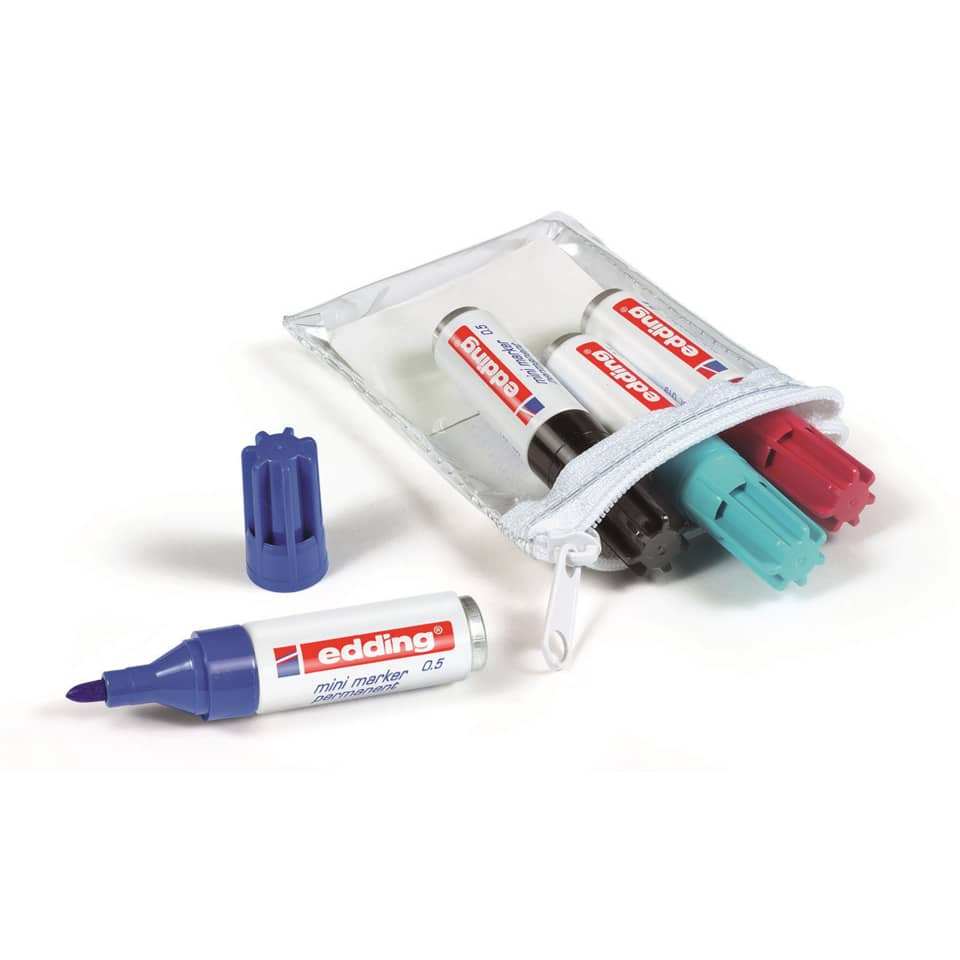 Marcatore permanente edding Retract 11 punta conica 1,5-3 mm rosso 4-11002