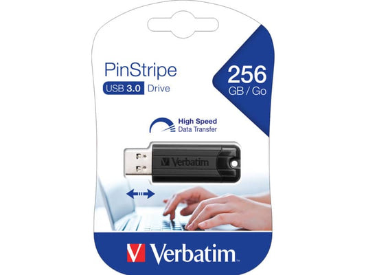Chiavetta USB 3.0 PinStripe Verbatim 256 GB 49320