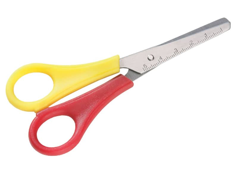 Forbici per mancini Dahle New Eco Home per bambini acciaio inox giallo/rosso 13 cm - R054615