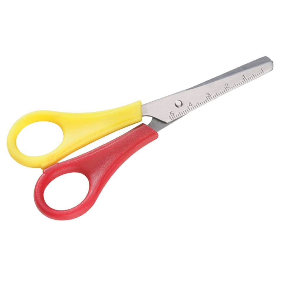 Forbici per mancini Dahle New Eco Home per bambini acciaio inox giallo/rosso 13 cm - R054615