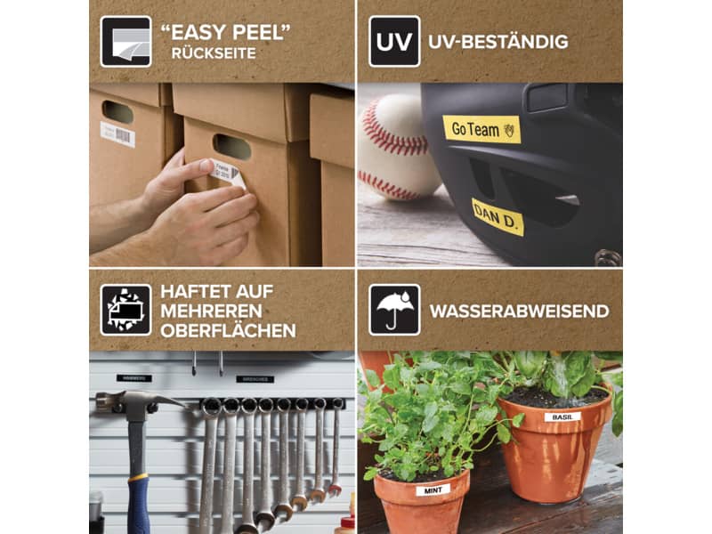 Nastro per etichettatrici Dymo D1 12 mm x 7 m bianco/nero S0720610