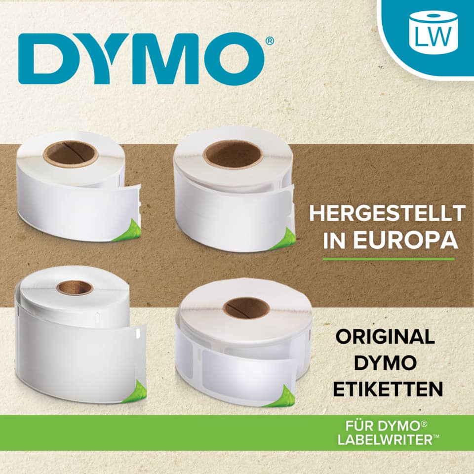 Rotoli da 130 etichette Dymo LabelWriter Indirizzi std. 89x28 mm bianco confezione da 2 - S0722370