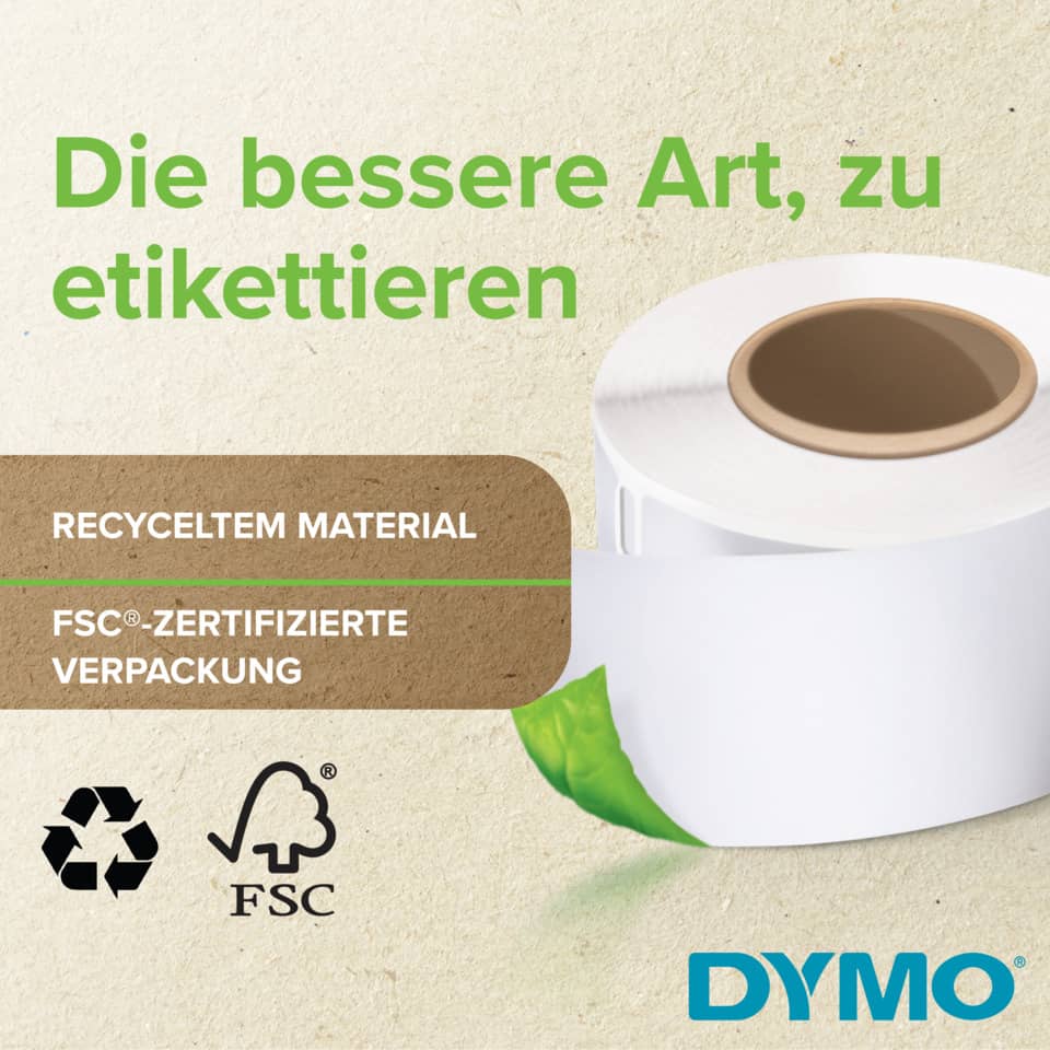 Rotoli da 130 etichette Dymo LabelWriter Indirizzi std. 89x28 mm bianco confezione da 2 - S0722370