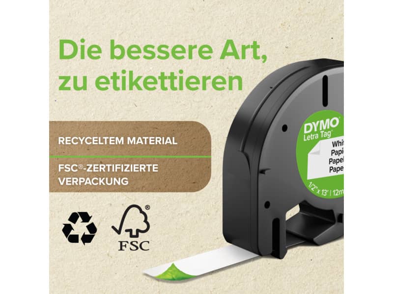 Nastri per etichettatrici Dymo LT 12 mm x 4 m assortiti starter kit da 3 nastri - S0721790