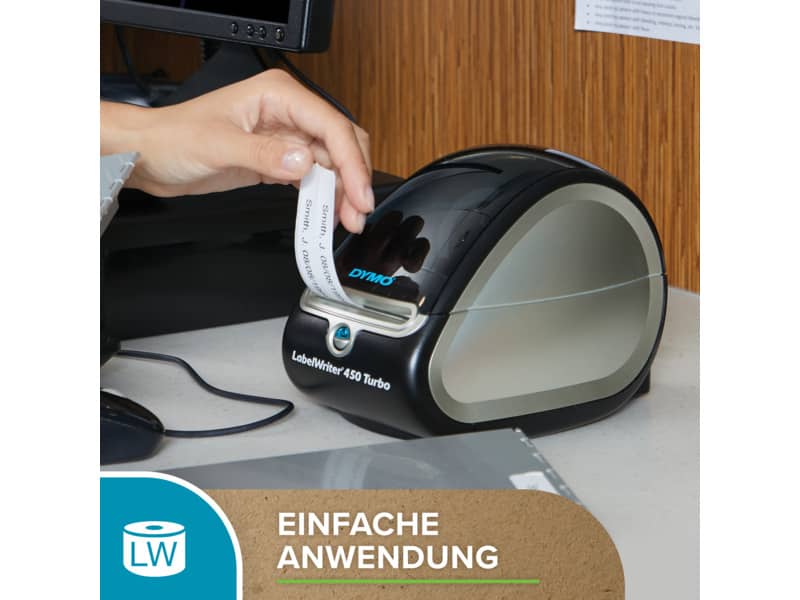 Rotoli da 130 etichette Dymo LabelWriter Indirizzi std. 89x28 mm bianco confezione da 2 - S0722370