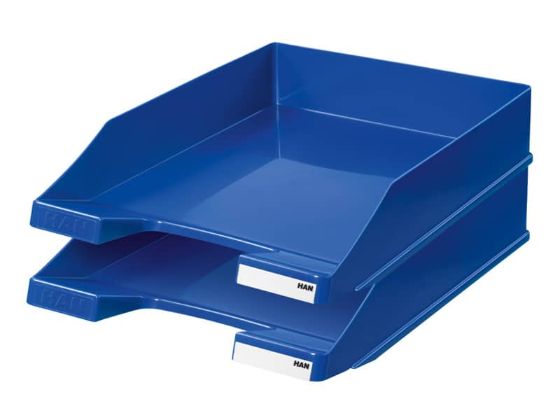 Vaschetta portacorrispondenza accatastabile KLASSIK A4/C4 HAN in polistirolo blu - 1027-X-14