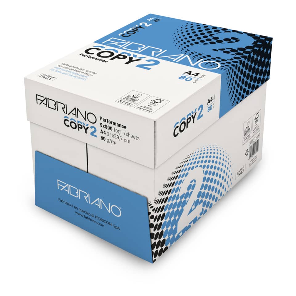 Carta per fotocopie A4 Fabriano COPY 2 80 g/m² Risma da 500 fogli - 41021297