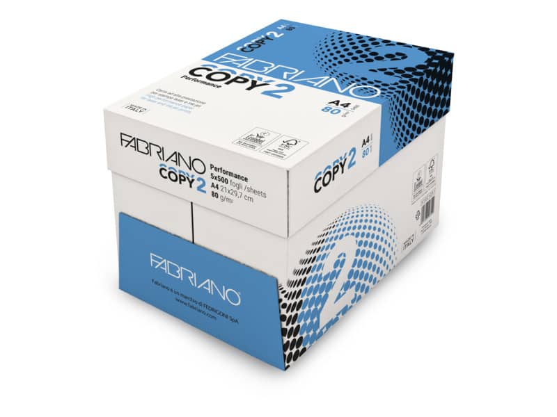 Carta per fotocopie A4 Fabriano COPY 2 80 g/m² Risma da 500 fogli - 41021297