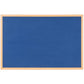 Bacheche Bi-office Earth feltro blu 120x90 cm - cornice executive in legno FB1443239