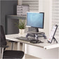 Supporto FELLOWES per monitor compatto TFT/LCD plastica e acrilico nero 29x42,5 cm - 91450