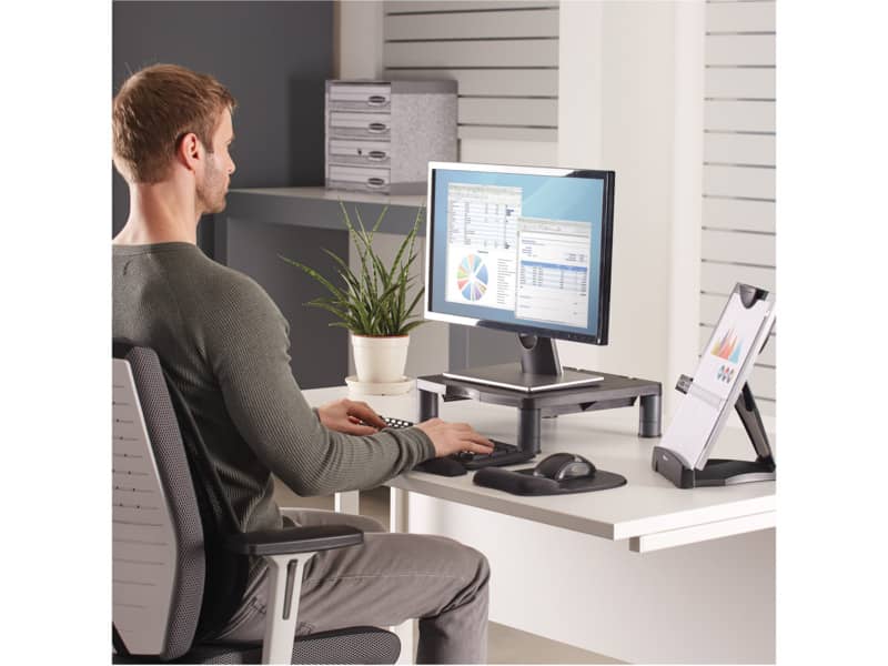 Supporto FELLOWES per monitor standard plastica grafite 10x33x34 cm 9169301