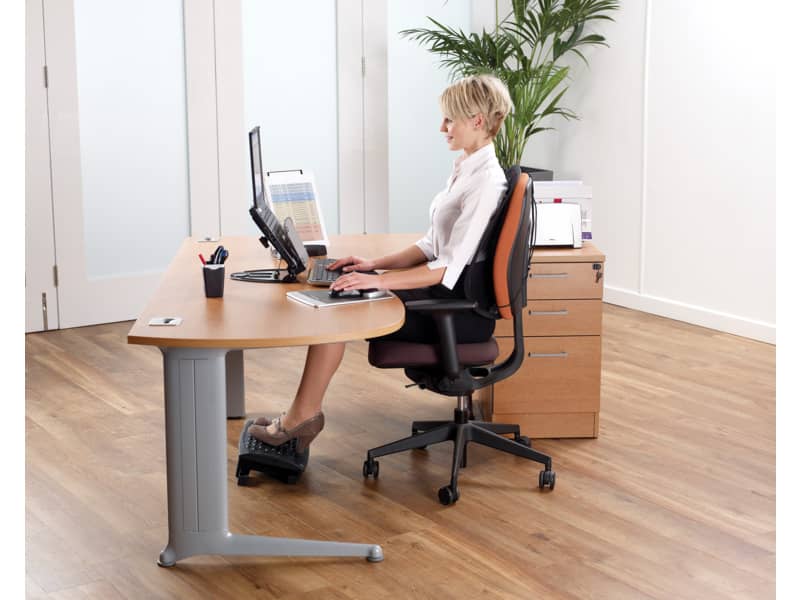 Supporto FELLOWES Professional Series™ per schiena tessuto in rete nero 50x45x16cm - 8029901