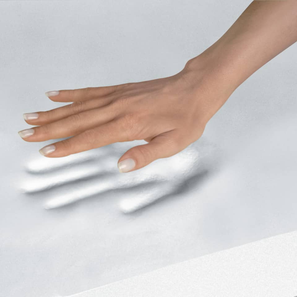 Tappetino mouse con poggiapolsi FELLOWES Memory Foam - argento 27,6x23,2x3,2 cm - 9175801