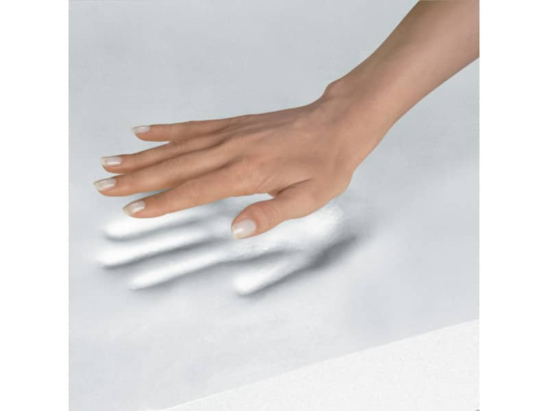 Tappetino mouse con poggiapolsi FELLOWES Memory Foam - argento 27,6x23,2x3,2 cm - 9175801