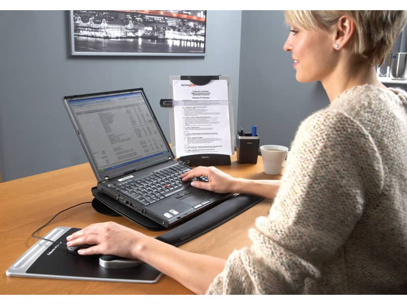 Leggio da scrivania FELLOWES Office Suites nero/argento 38,10x26,04x15,24 cm 8033201