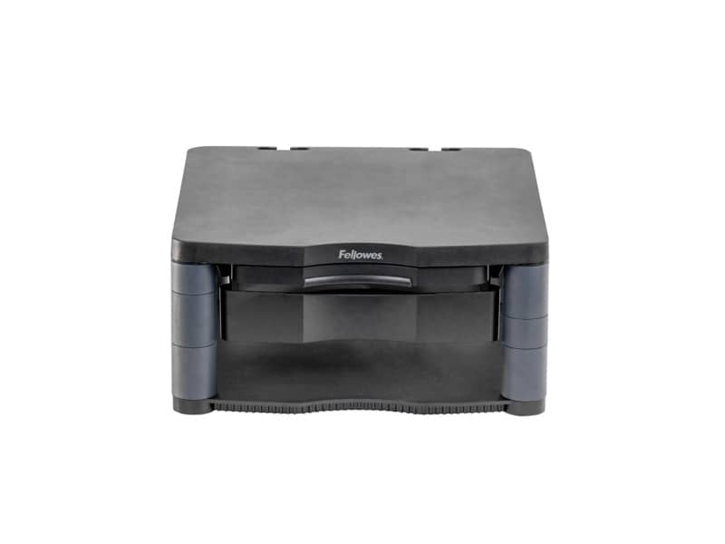 Supporto FELLOWES Premium Plus per monitor plastica riciclata grafite 34,3x33,3x6,4-16,5 cm - 9169501