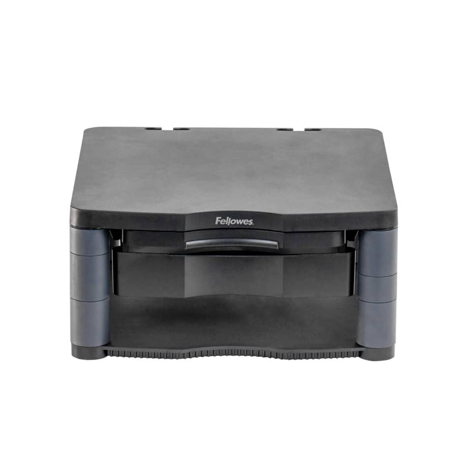Supporto FELLOWES Premium Plus per monitor plastica riciclata grafite 34,3x33,3x6,4-16,5 cm - 9169501