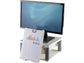 Supporto FELLOWES Premium Plus per monitor plastica riciclata grigio 34,3x33,3x6,4-16,5 cm - 91713