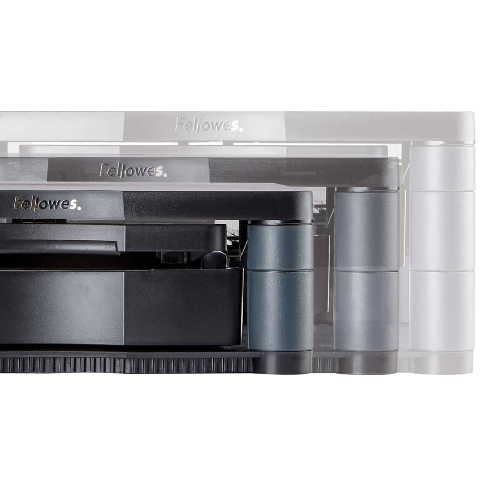 Supporto FELLOWES Premium Plus per monitor plastica riciclata grafite 34,3x33,3x6,4-16,5 cm - 9169501