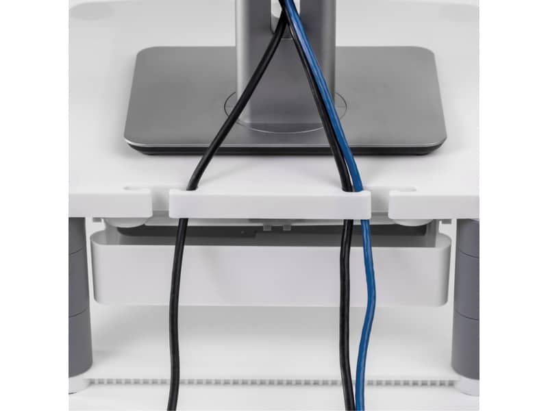 Supporto FELLOWES Premium Plus per monitor plastica riciclata grigio 34,3x33,3x6,4-16,5 cm - 91713
