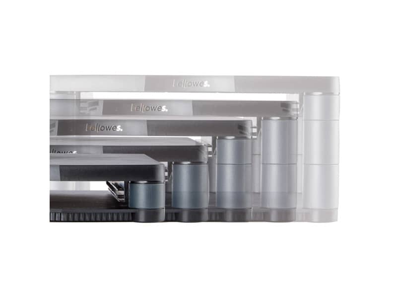 Supporto FELLOWES Premium per monitor plastica riciclata grafite 18x33x34 cm 9169401