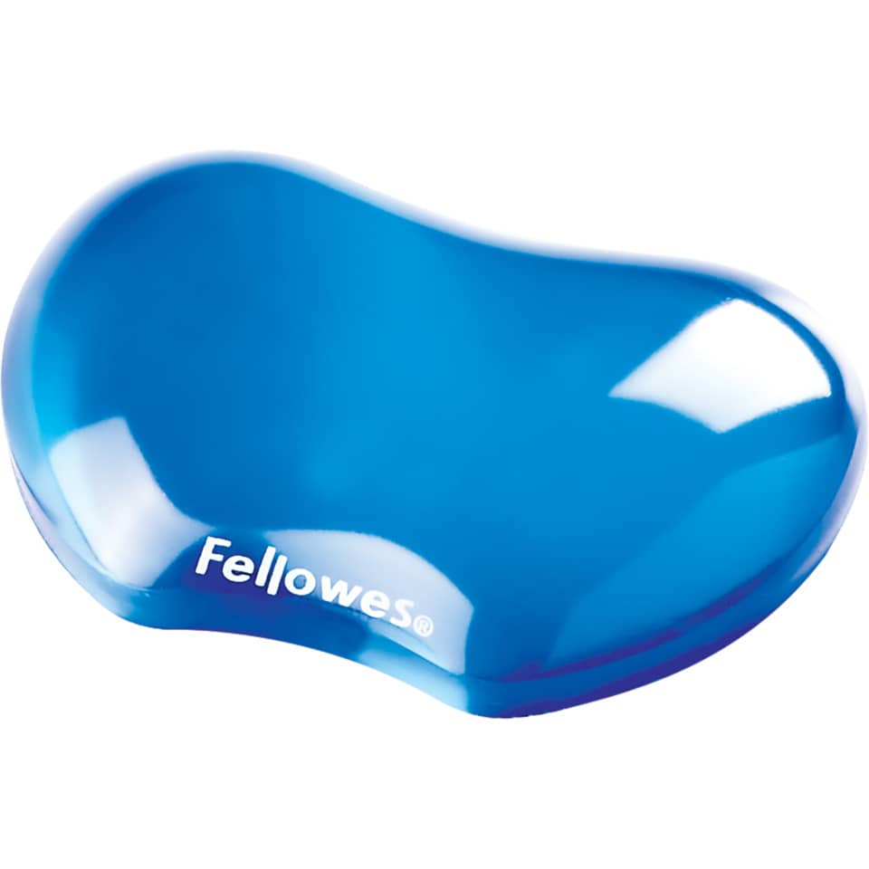 Supporto FELLOWES poggiapolsi Flex Crystal™ Gel 2,54x12,38x8,73 cm blu 91177-72