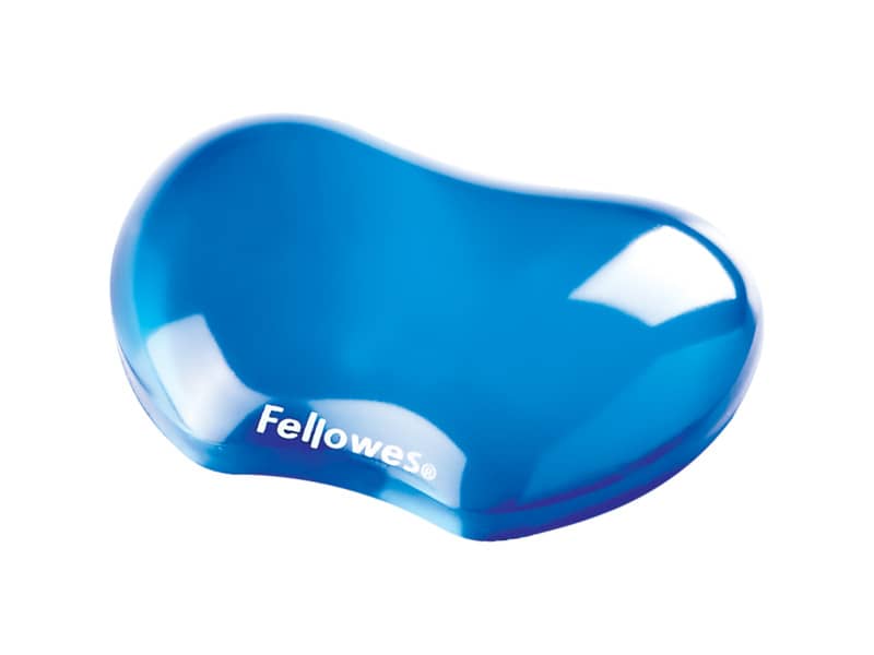 Supporto FELLOWES poggiapolsi Flex Crystal™ Gel 2,54x12,38x8,73 cm blu 91177-72
