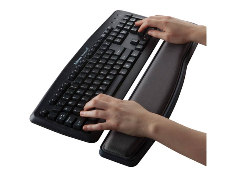 Poggiapolsi da tastiera FELLOWES Premium gel grafite 48,8x8,8x3,6 cm - 9374201