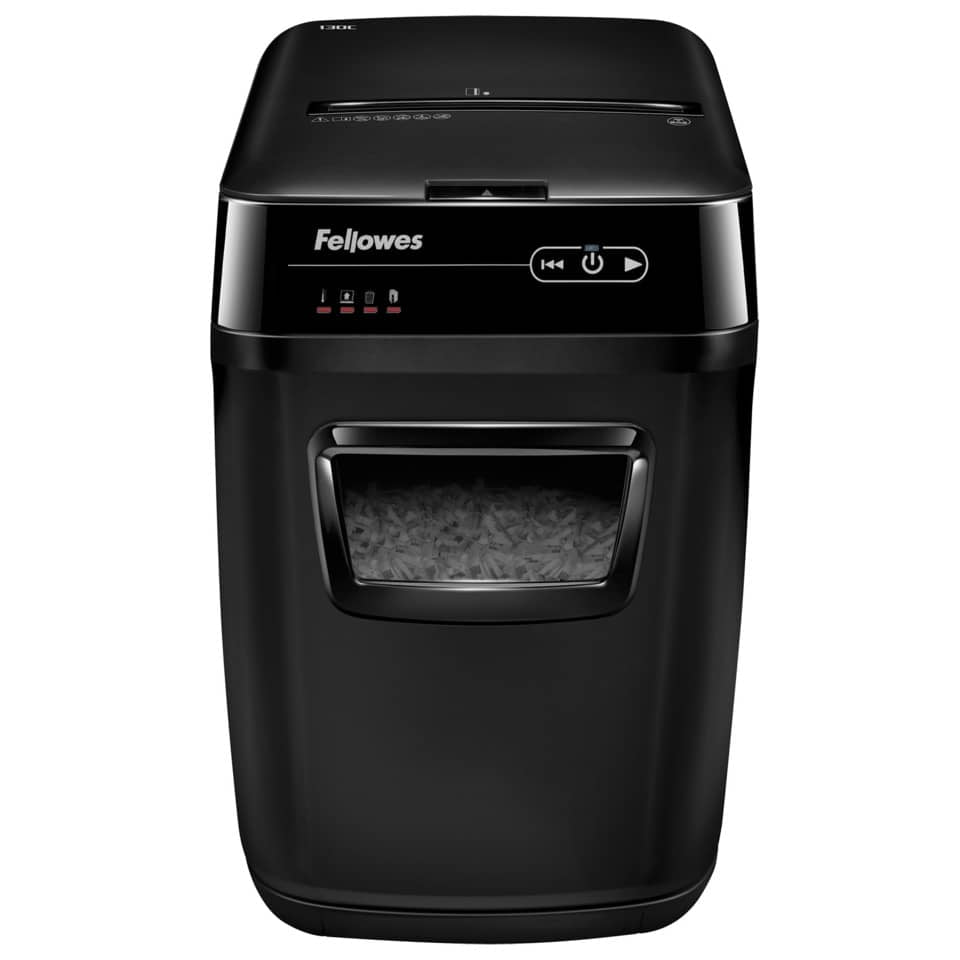 Distruggidocumenti FELLOWES AutoMax™ 130C P-4 32 L - taglio a frammenti 4x38 mm nero - 4680102