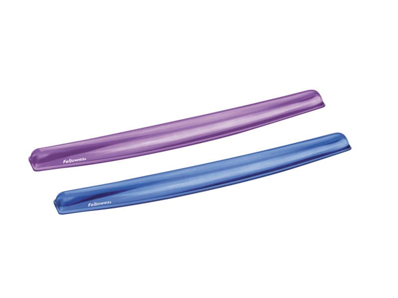 Poggiapolsi da tastiera FELLOWES Crystal™ Gel azzurro 1,59x5,87x47,15 cm - 9113709