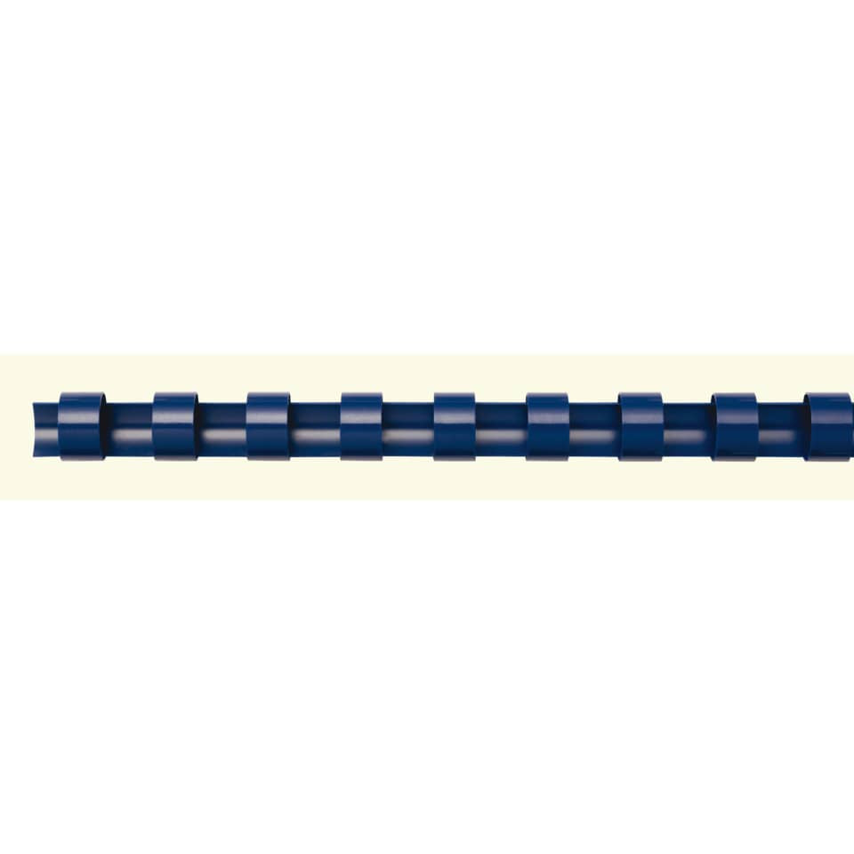 Dorsi plastici FELLOWES blu ad anello tondo 6 mm -  1-20 fogli conf.100 - 5345106