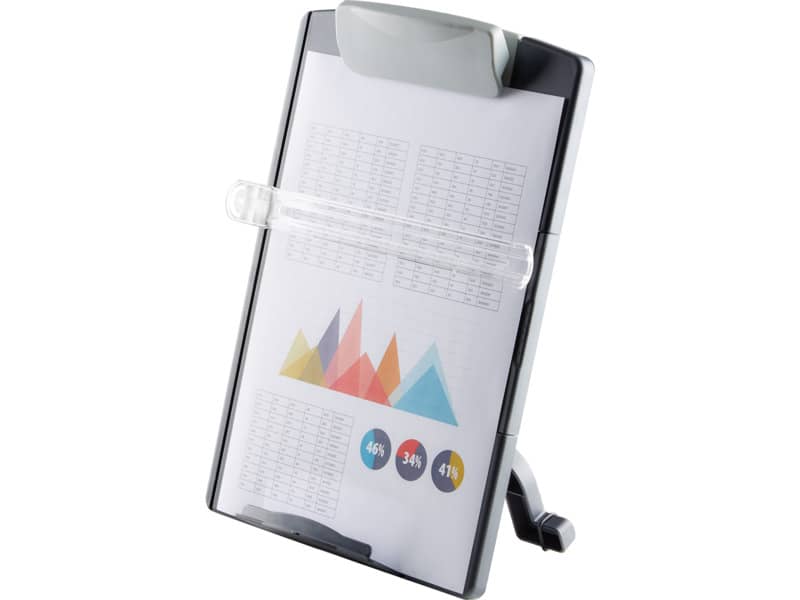 Leggio FELLOWES desktop standard plastica grafite capacità 100 fogli 9169701