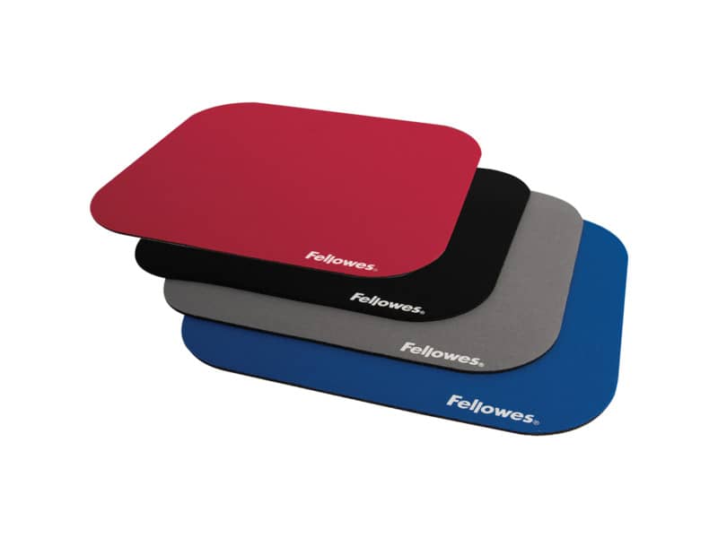 Tappetino mouse FELLOWES Premium gomma/lycra rosso 58022
