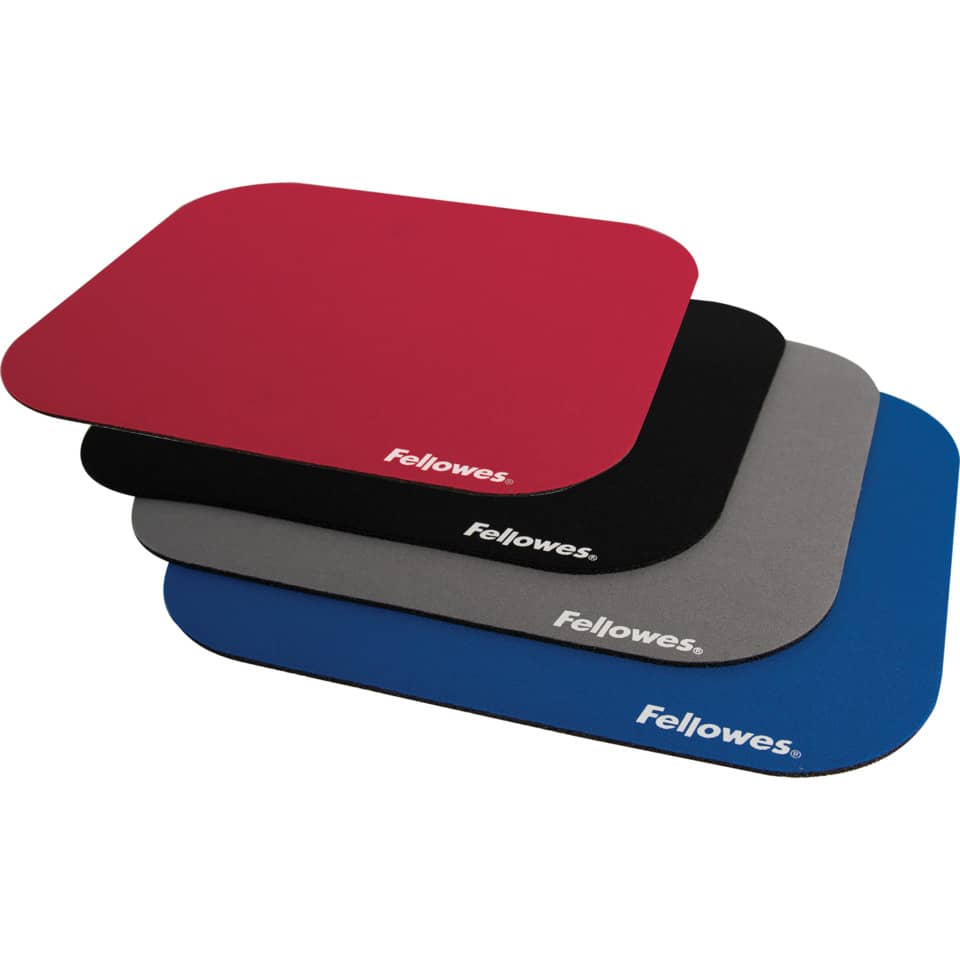 Tappetino mouse FELLOWES Premium gomma/lycra rosso 58022