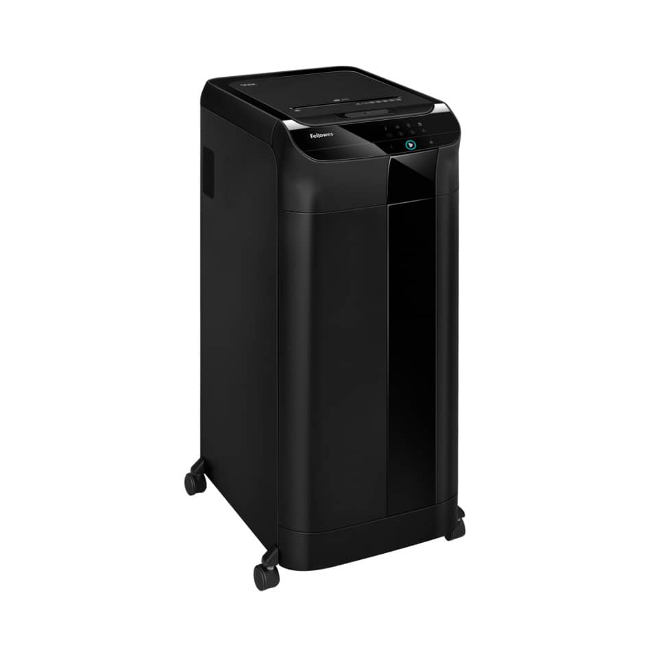 Distruggidocumenti uso moderati FELLOWES AutoMax™ 550C - P-4 - 83 L - taglio a frammenti 4x38mm - nero - 4963101