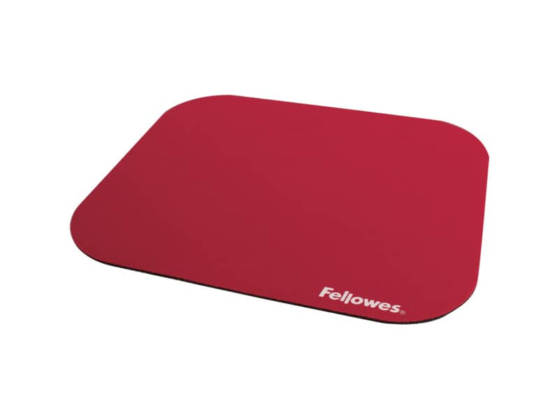 Tappetino mouse FELLOWES Premium gomma/lycra rosso 58022