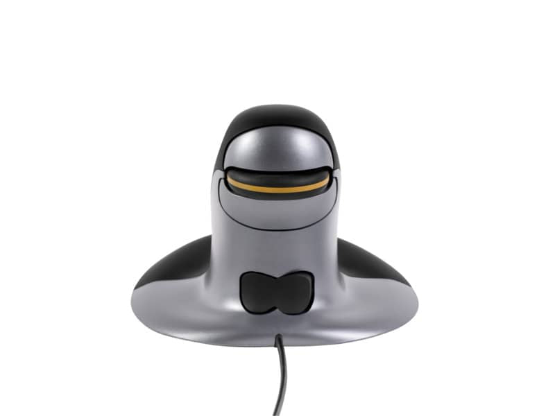 Mouse verticale FELLOWES Penguin® con filo grigio/nero piccolo 9894801