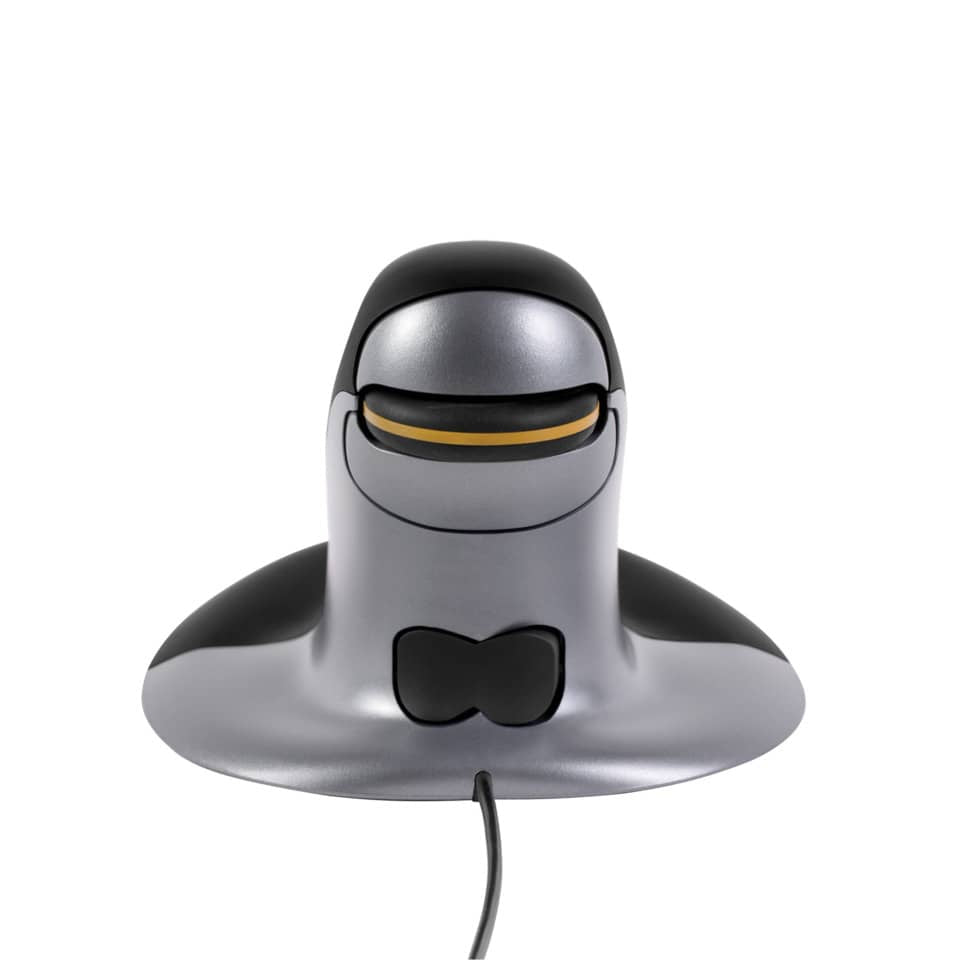 Mouse verticale FELLOWES Penguin® con filo grigio/nero piccolo 9894801