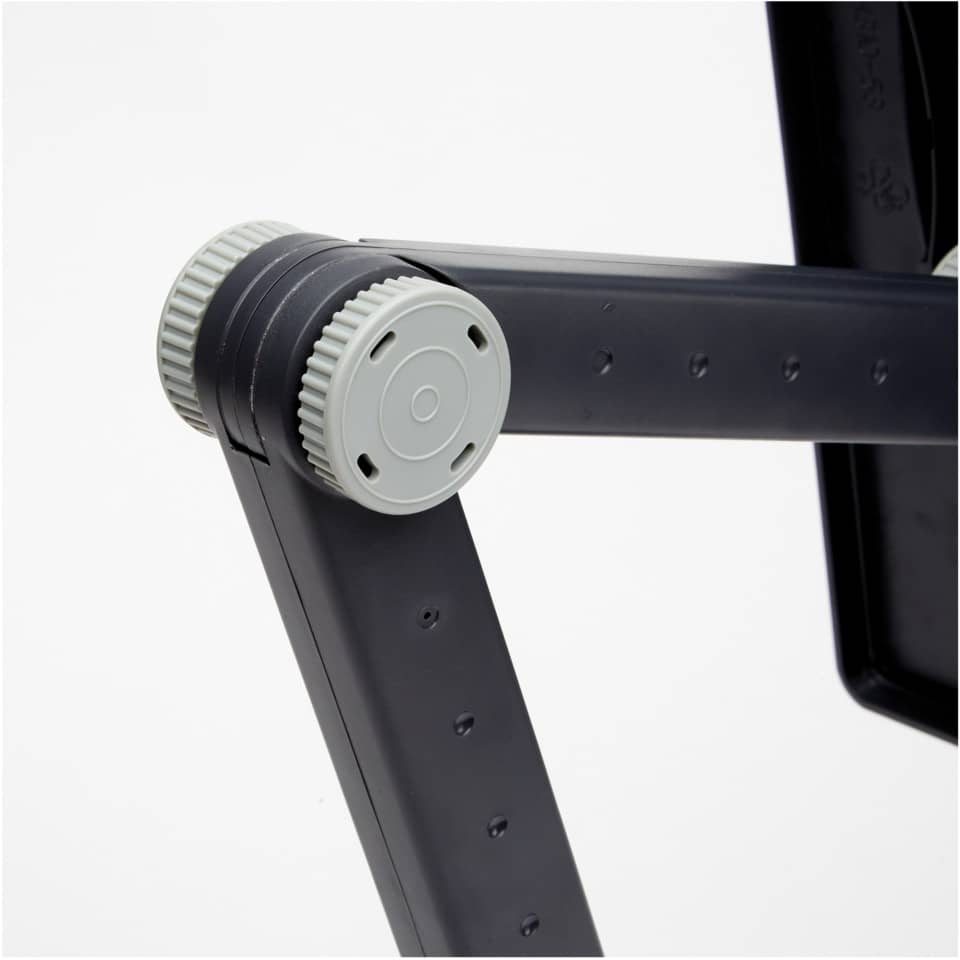 Leggio FELLOWES snodabile con base pesante plastica grafite capacità 150 fogli - 9169801